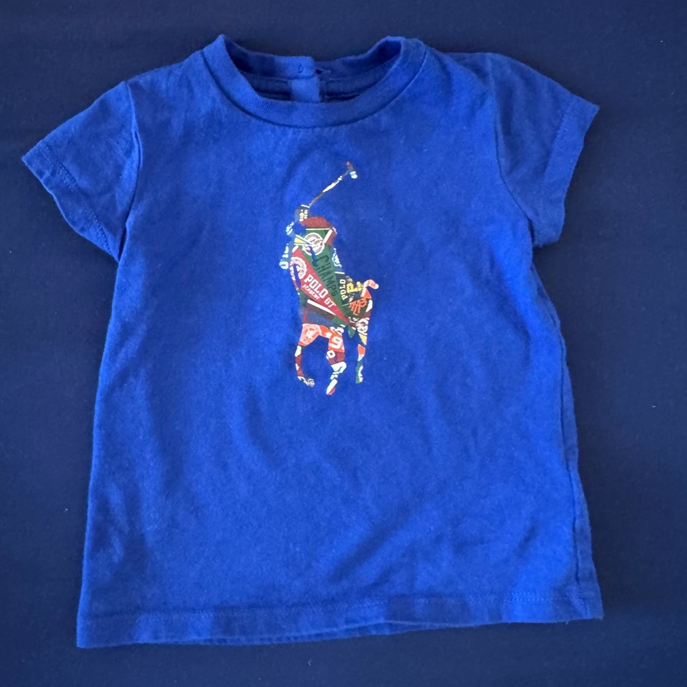 Two Blue Kids Ralph Lauren Polo Shirt